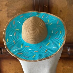Wide Brimmed Sun Hat Sprinkles